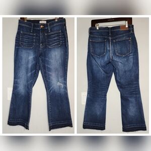 Madewell Cali Demi-Boot Jeans Patch Pocket Kick Flare Size 29